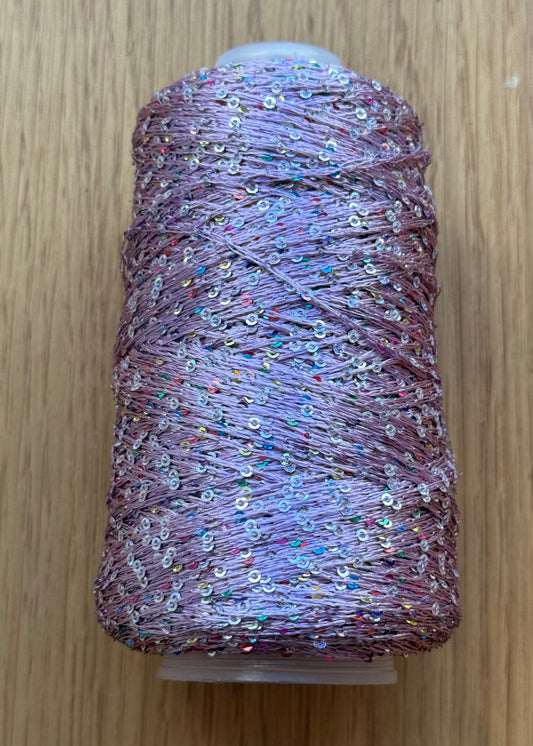 Små pailletter - lilla multi