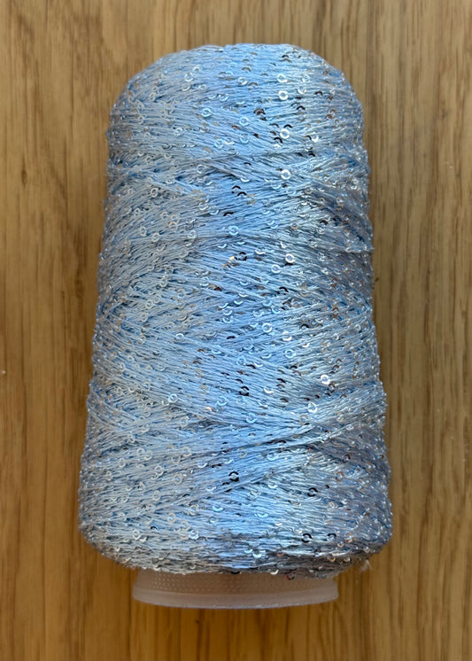 Små pailletter- lys blå