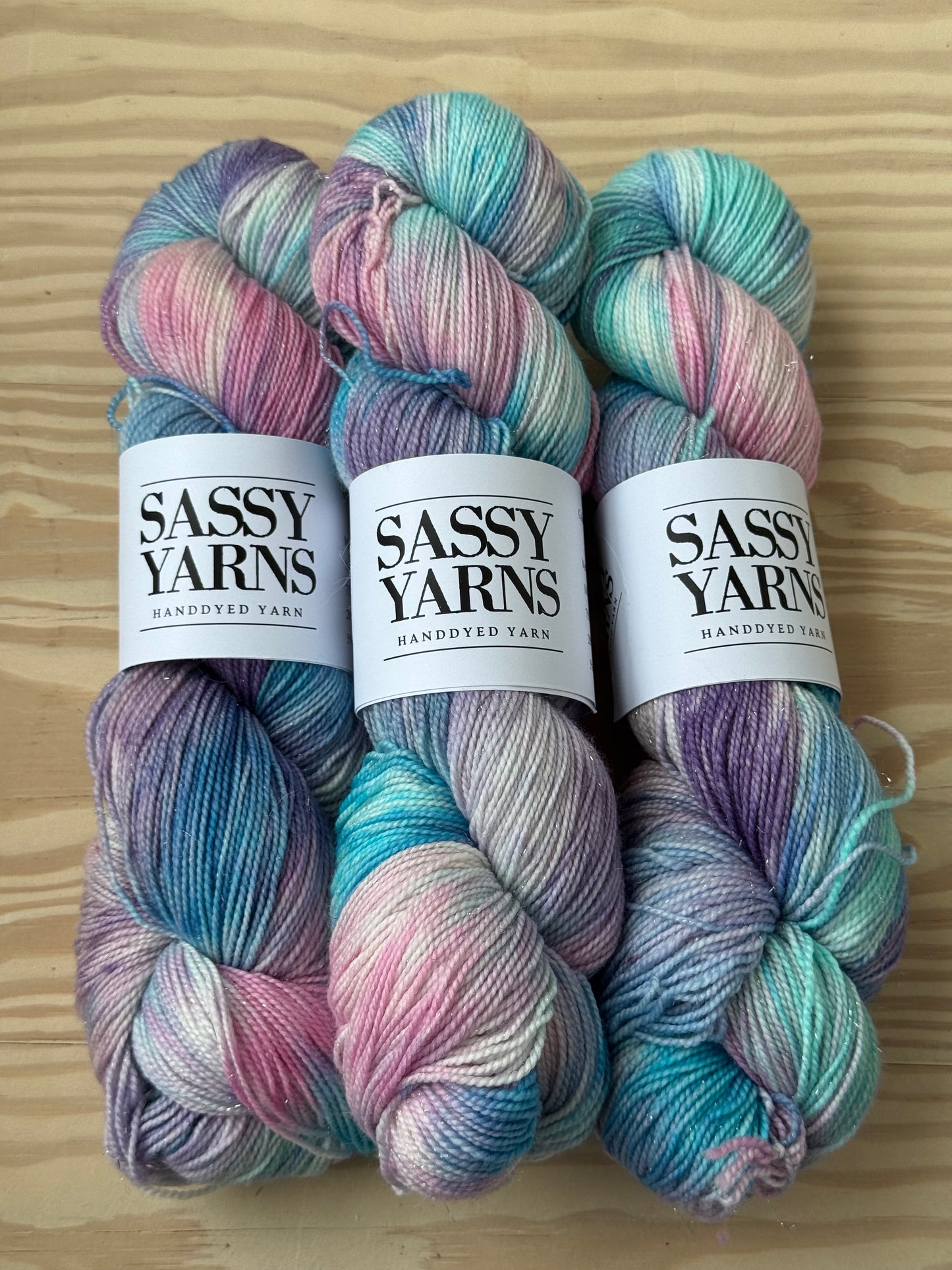 Merino Sølv Glitter Sock - Enhjørning