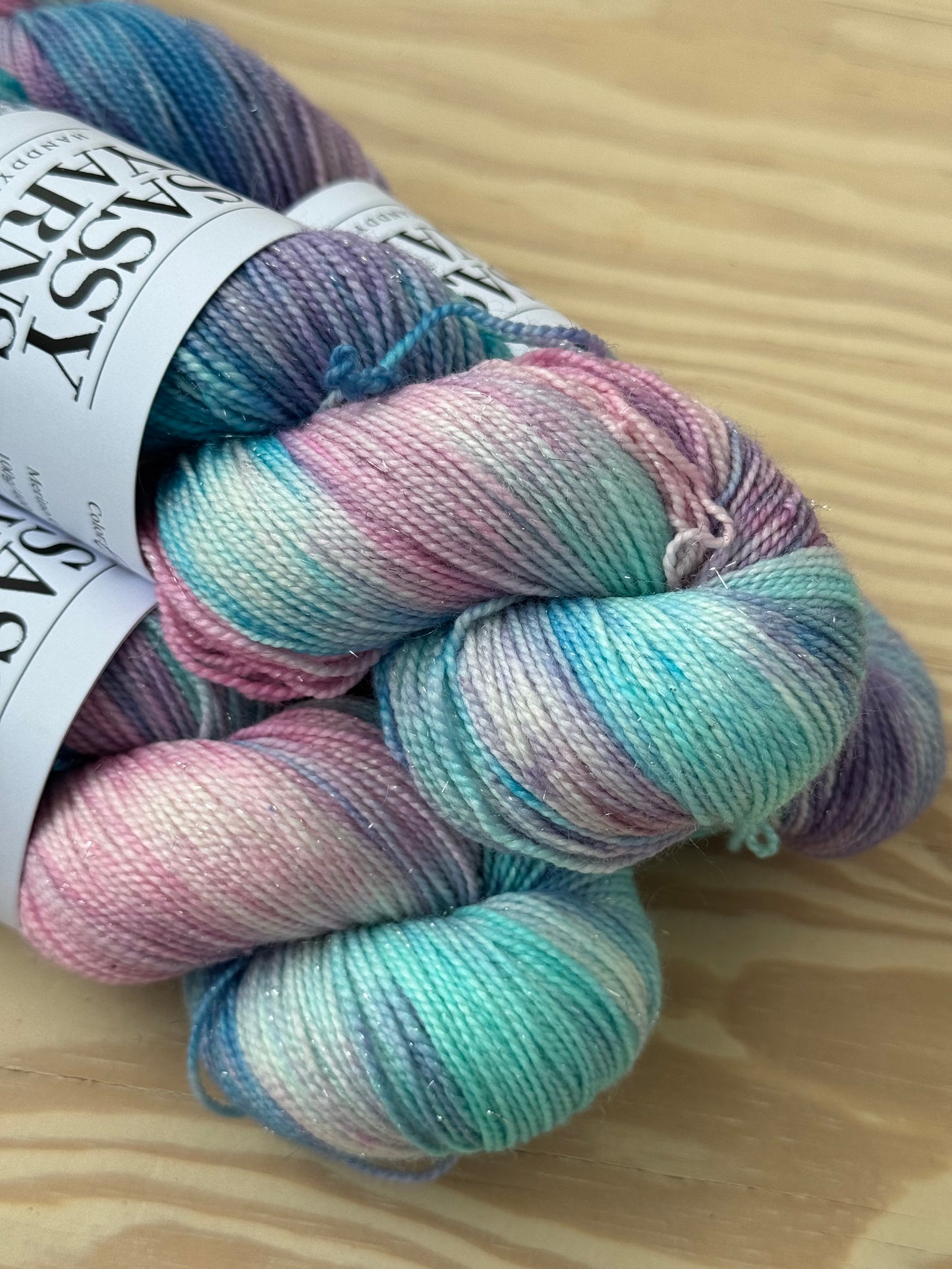 Merino Sølv Glitter Sock - Enhjørning