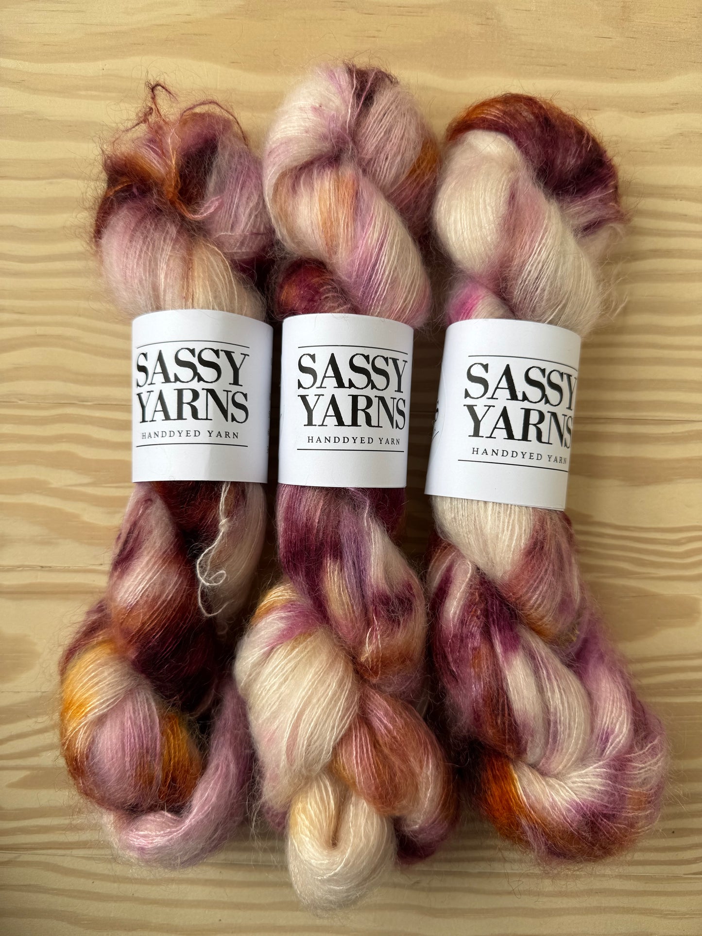 Kid silk mohair - Kirsebærtræ