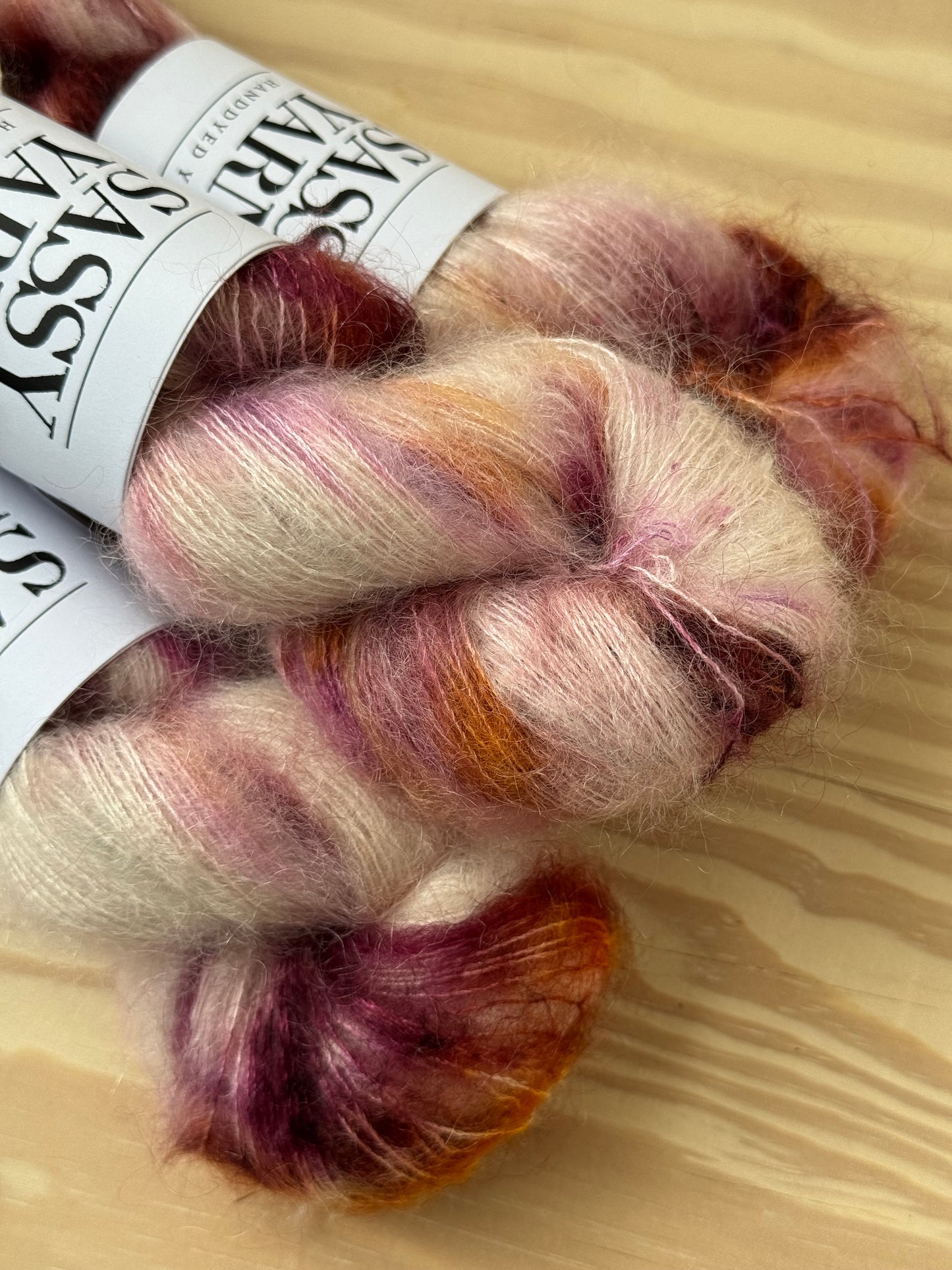 Kid silk mohair - Kirsebærtræ