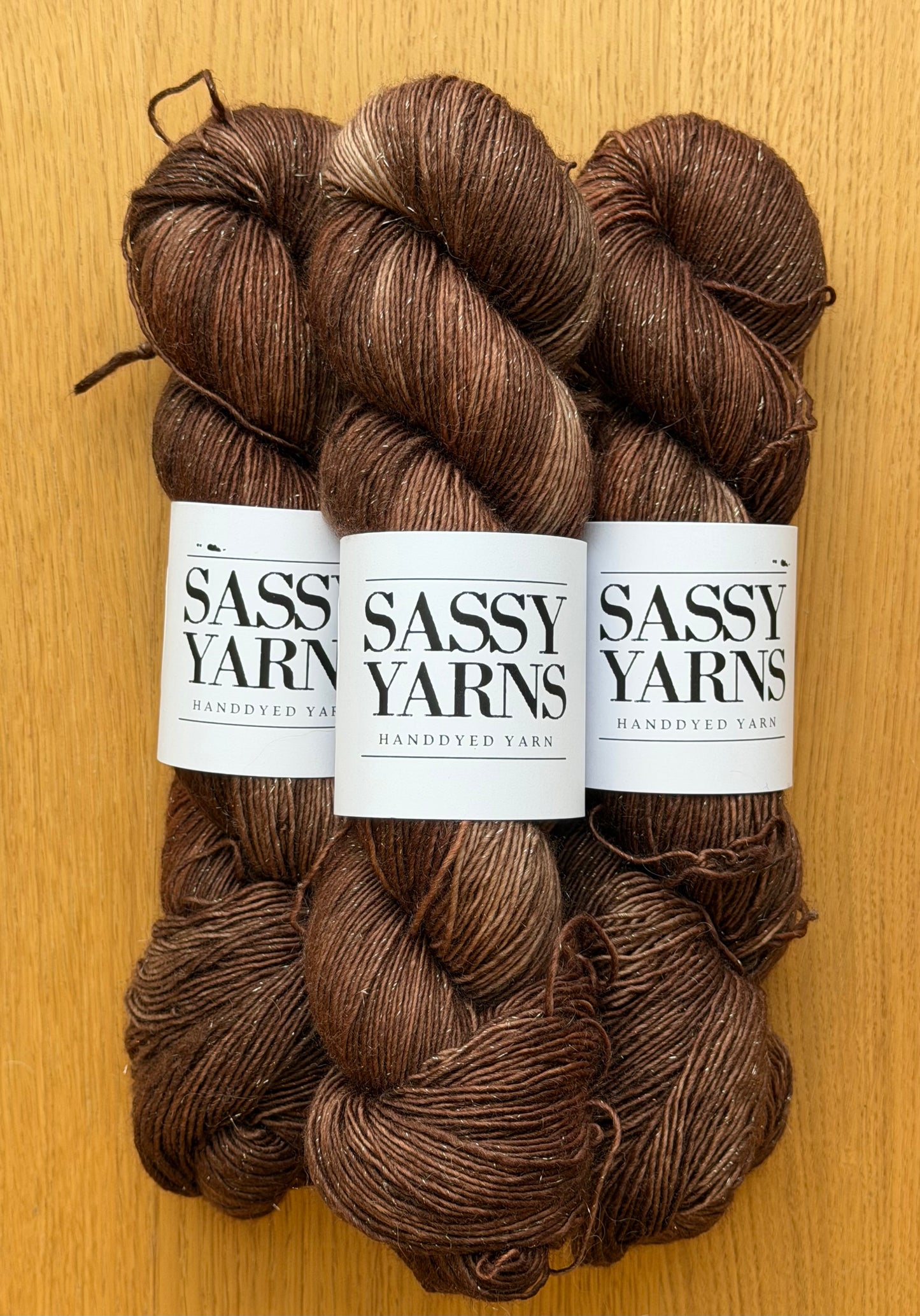 Merino Singles glitter - Chokolade