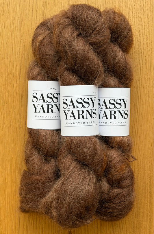 Kid silk mohair - Chokolade