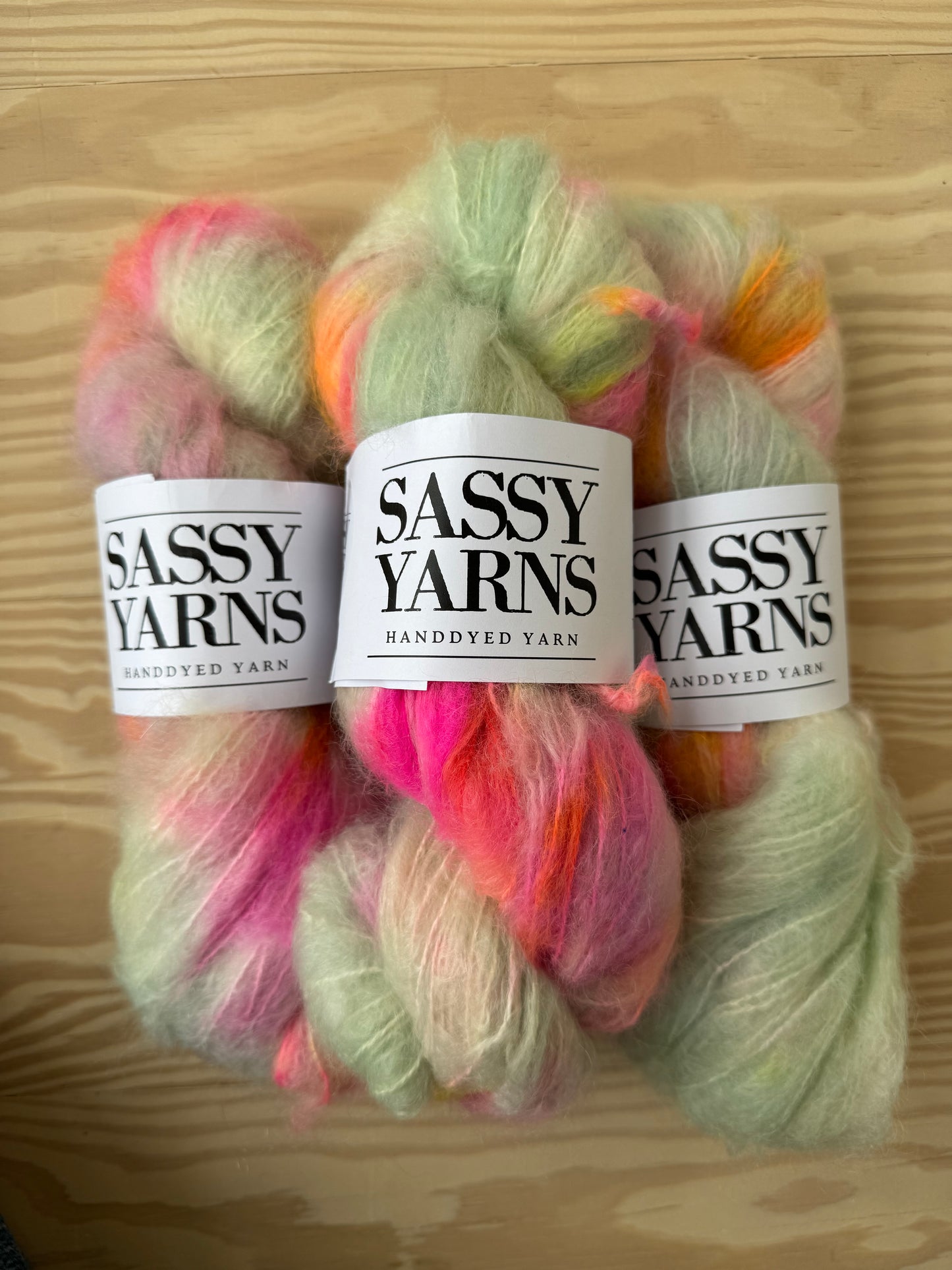 Chunky/fed Mohair - Forår