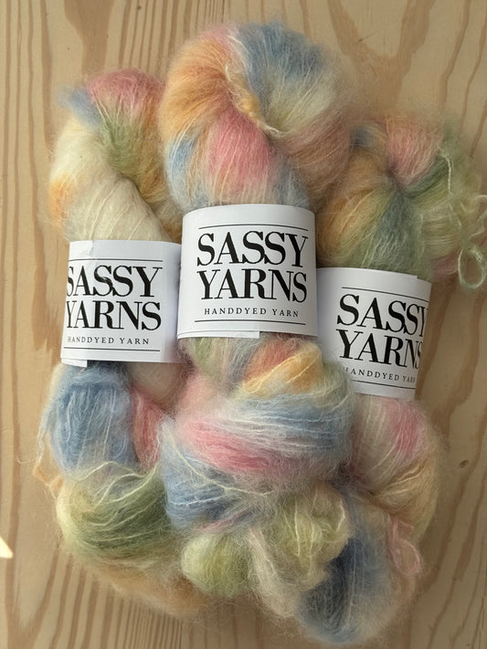 Chunky/fed Mohair - Pasteller