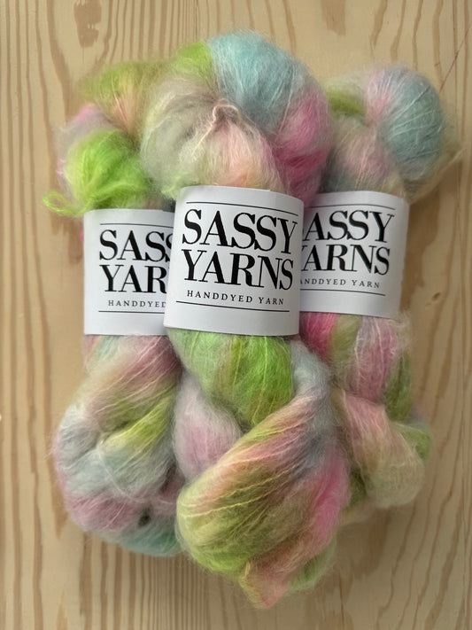 Chunky/fed Mohair - Enhjørninge Prutter