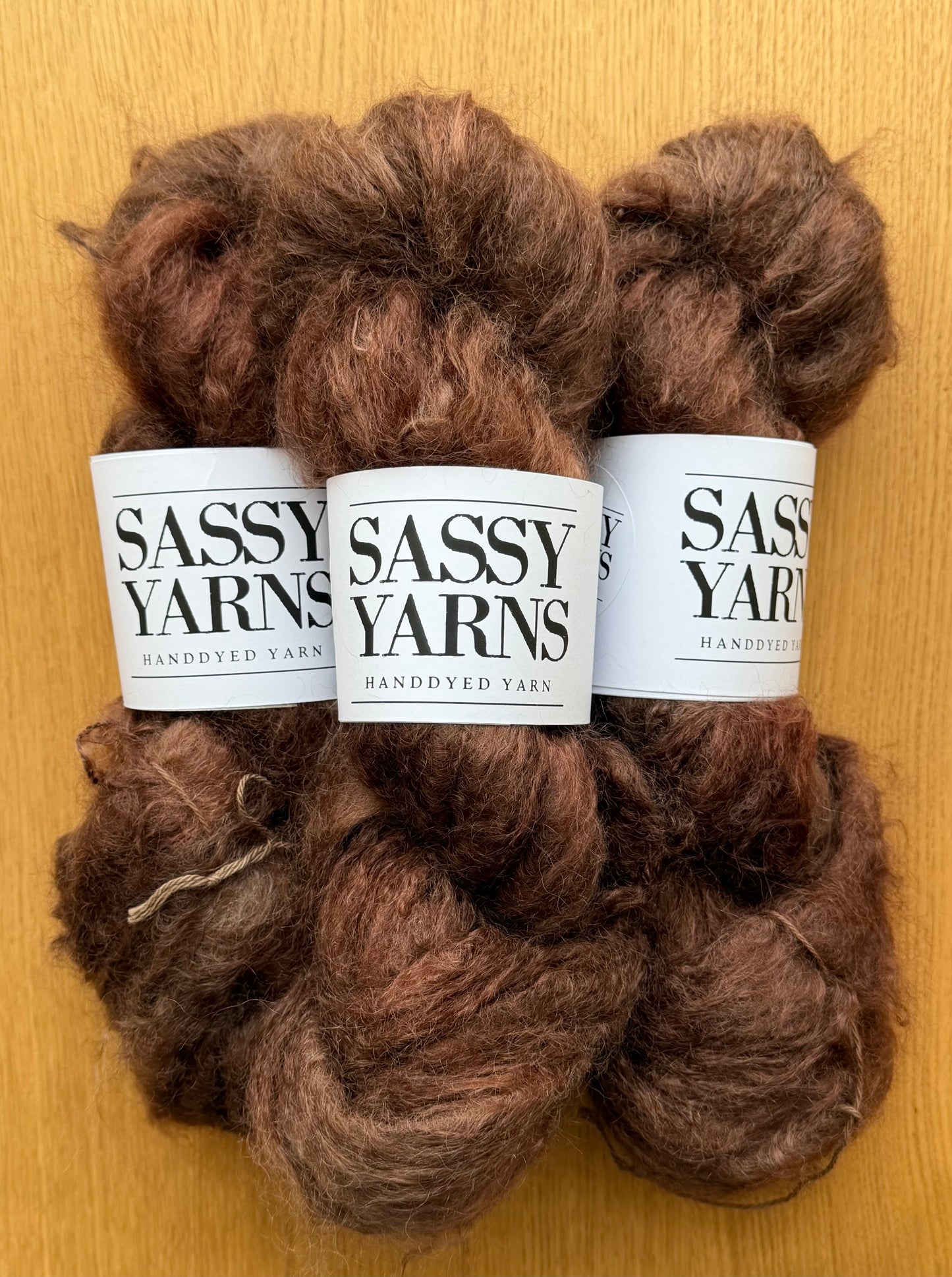 Chunky/fed Mohair - Chokolade