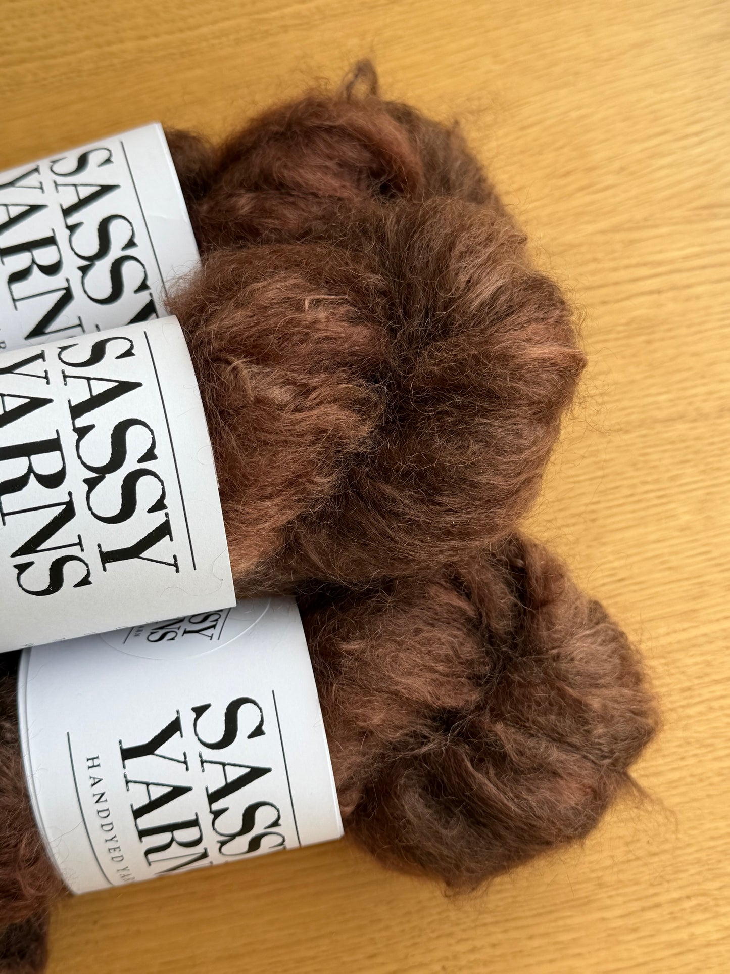 Chunky/fed Mohair - Chokolade