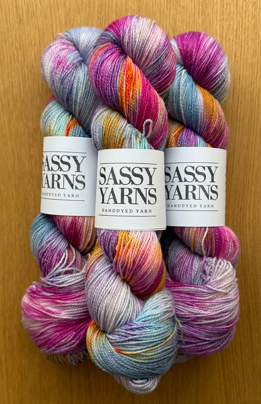 Merino Guld Glitter Sock - Tivoli