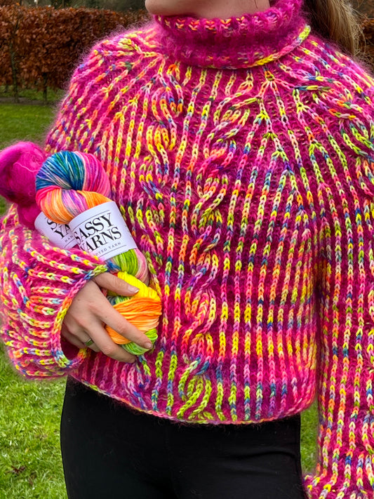 CHANGES SWEATER AF POPKNIT - PINK
