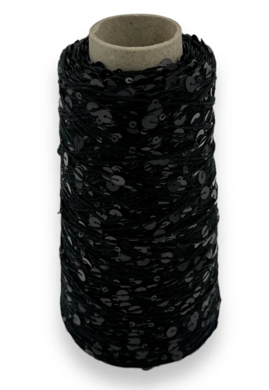 Wolle Halle Paillette - Sort