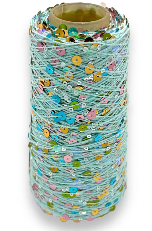 Wolle Halle Paillette - Multi Mint