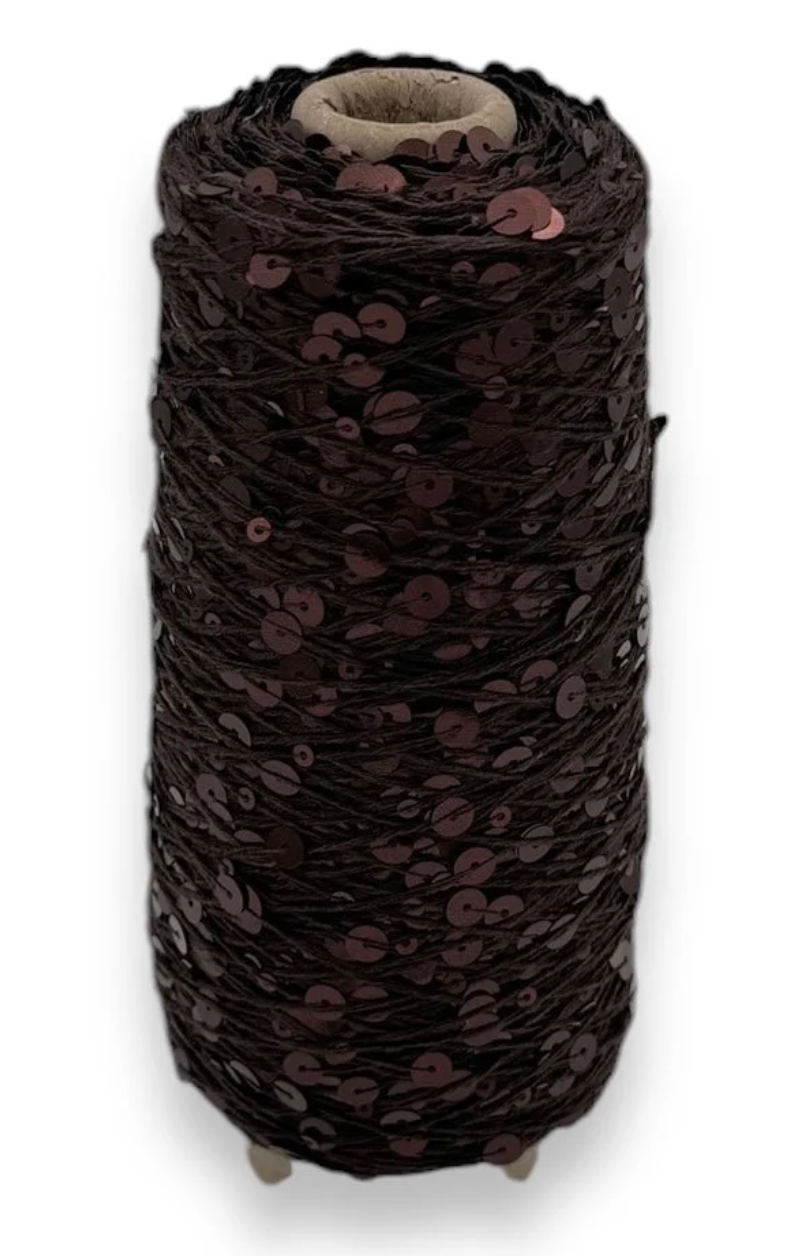 Wolle Halle Paillette - Chokolade