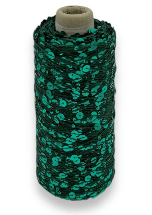 Wolle Halle Paillette - Smaragd