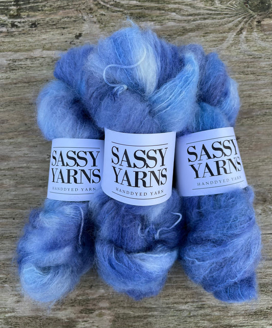 Chunky/fed Mohair - Midnat