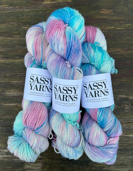 Merino Sølv Glitter Sock - Enhjørning