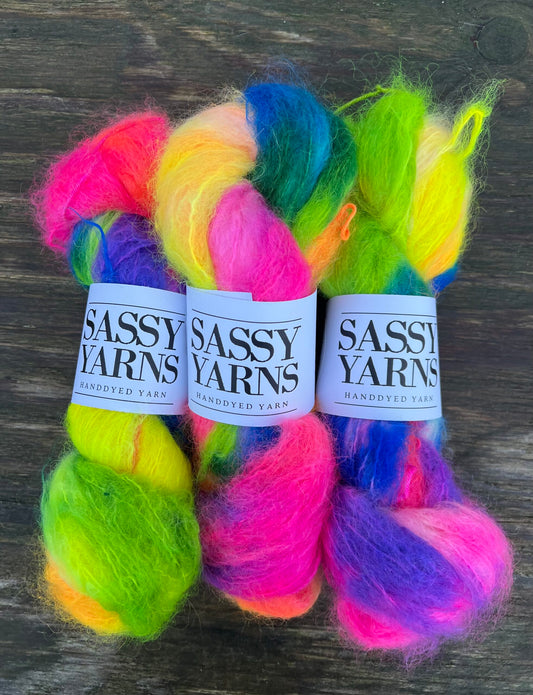 Chunky/fed Mohair - Neonlys