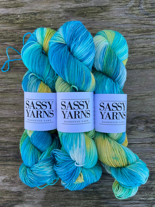 Merino Sølv Glitter Sock - Kaj