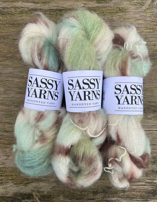 Chunky/fed Mohair - Pistacie