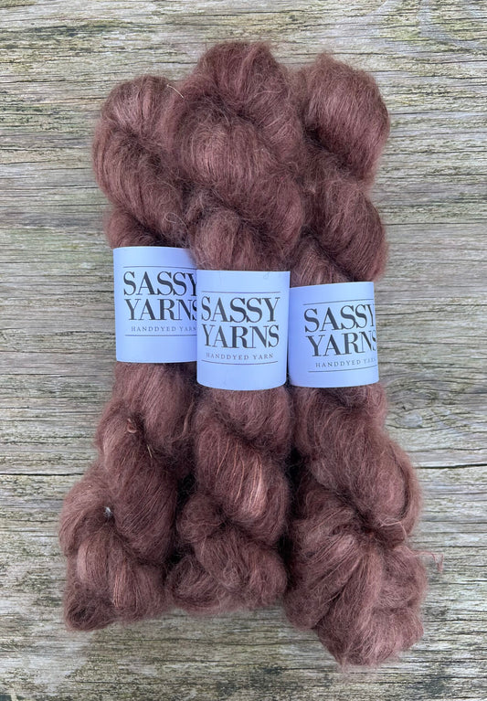 Kid silk mohair - Chokolade