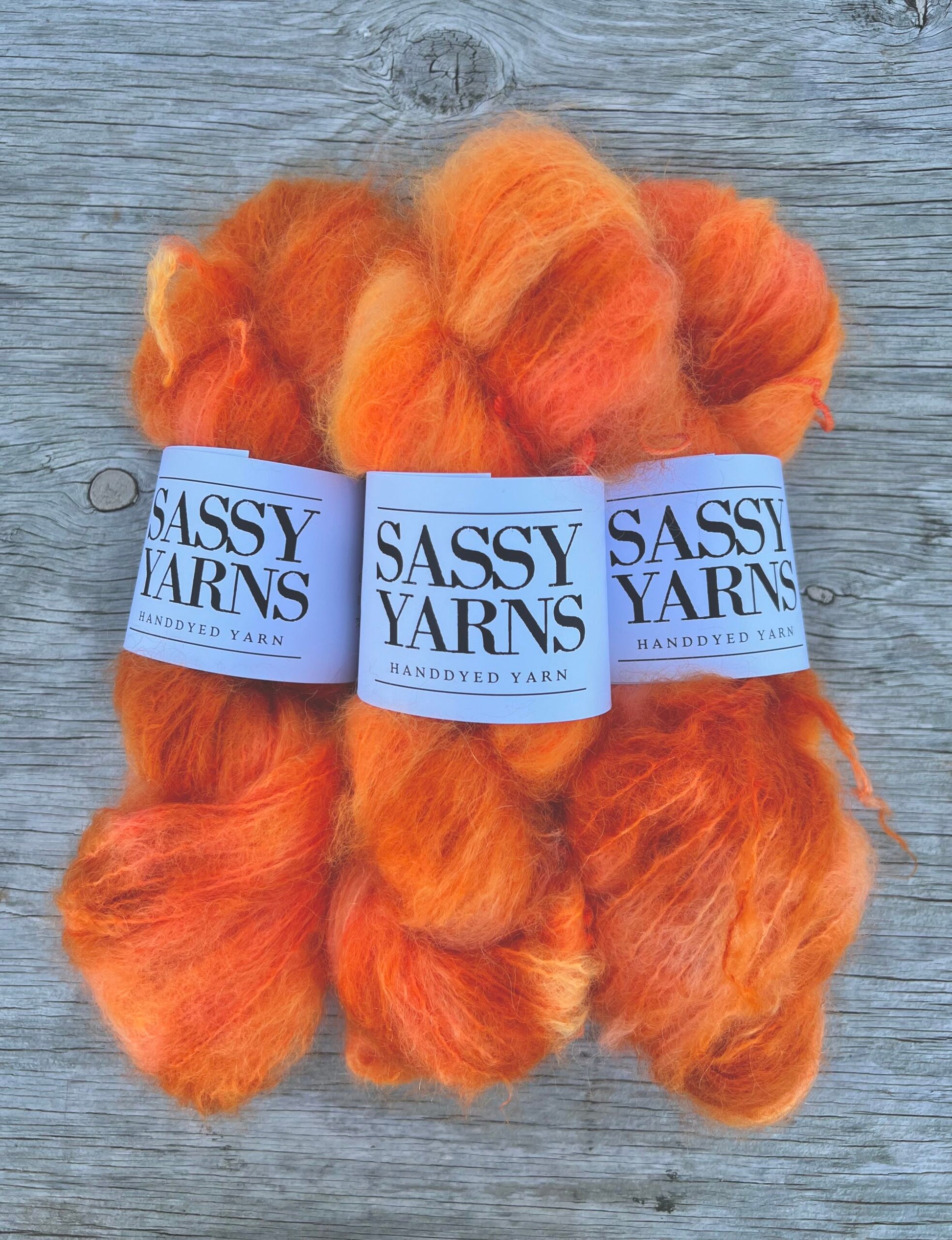 Chunky/fed Mohair - Appelsiner