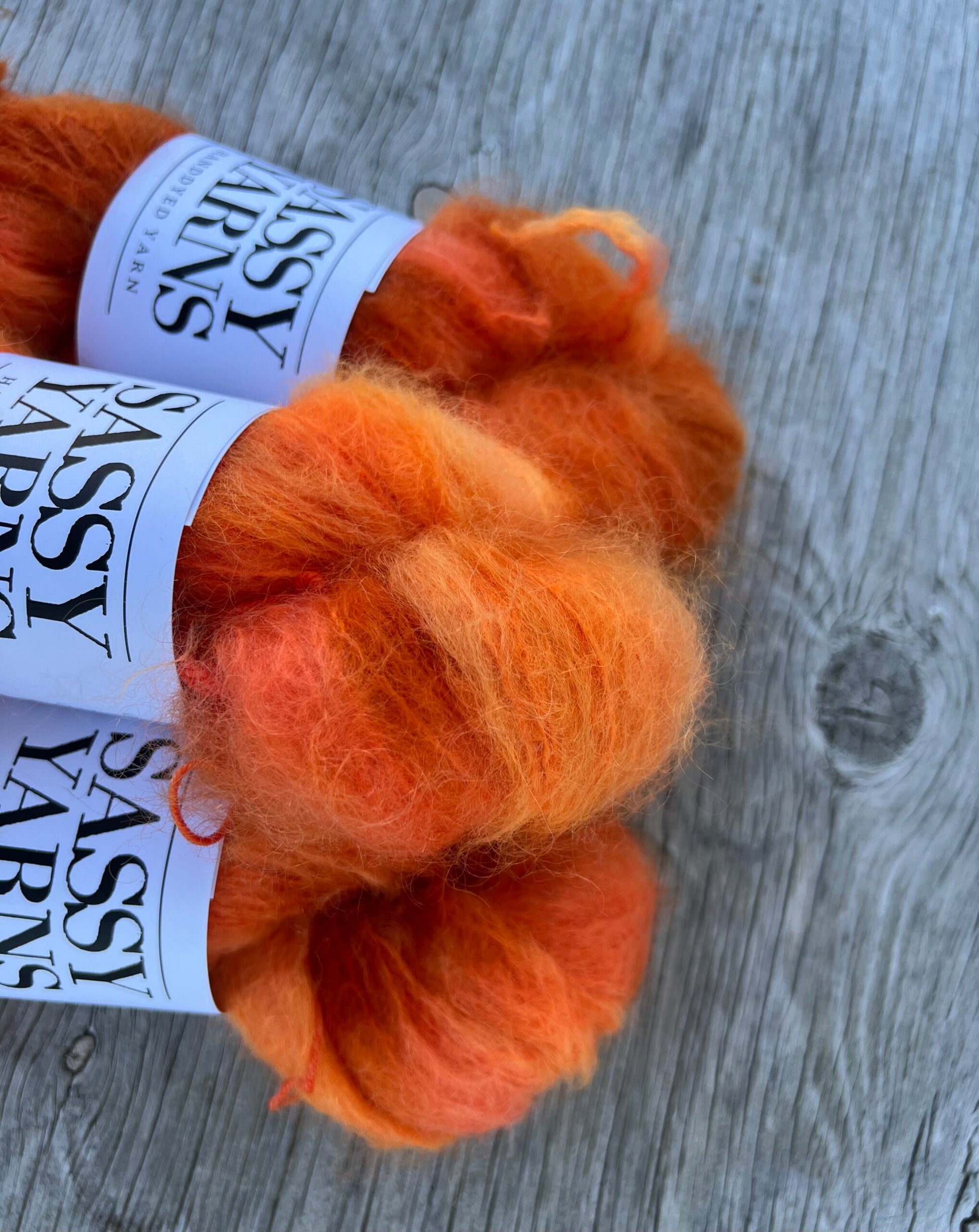 Chunky/fed Mohair - Appelsiner - View 2