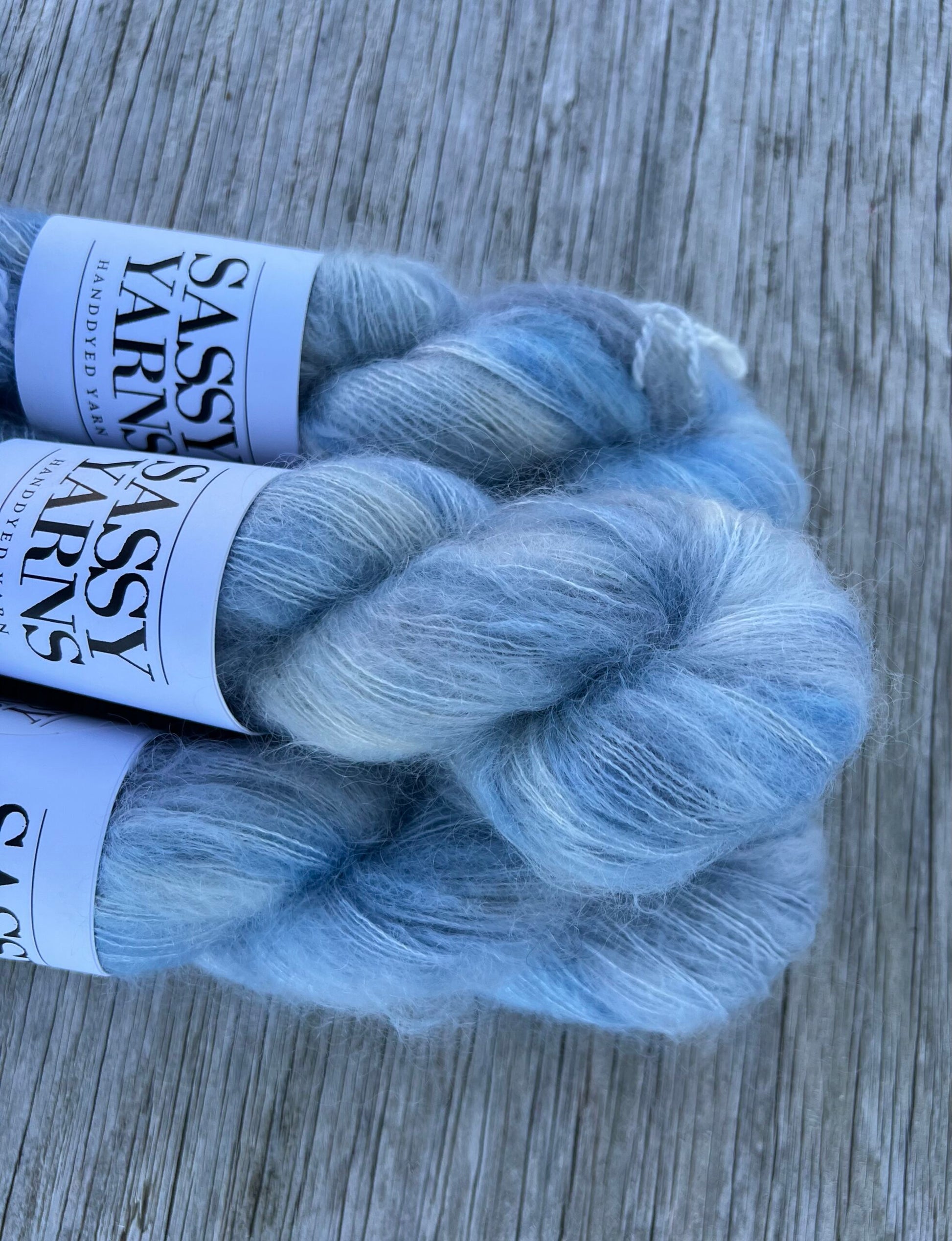 Kid silk mohair - Blå tåge - View 2