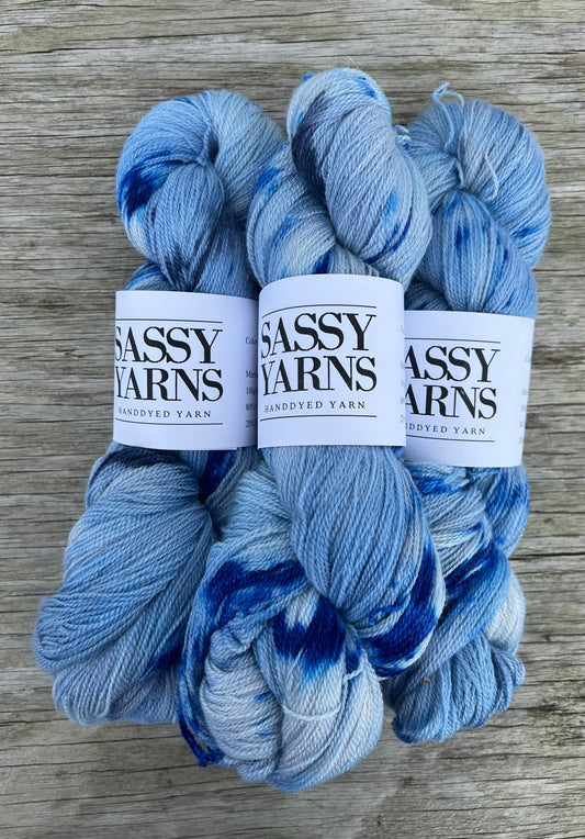 Merino lace 800 sølv glitter - Isdronningen
