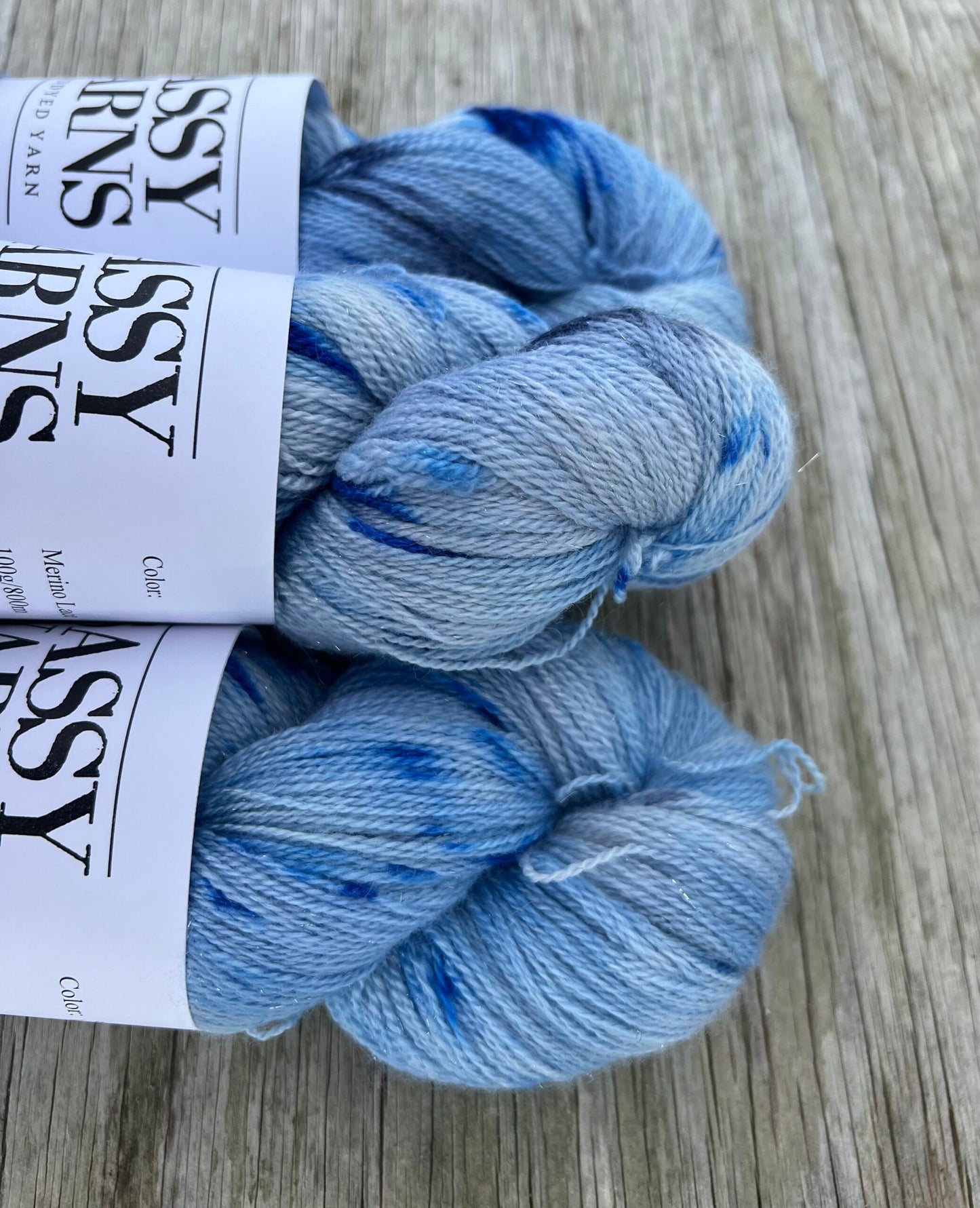 Merino lace 800 sølv glitter - Isdronningen - View 2