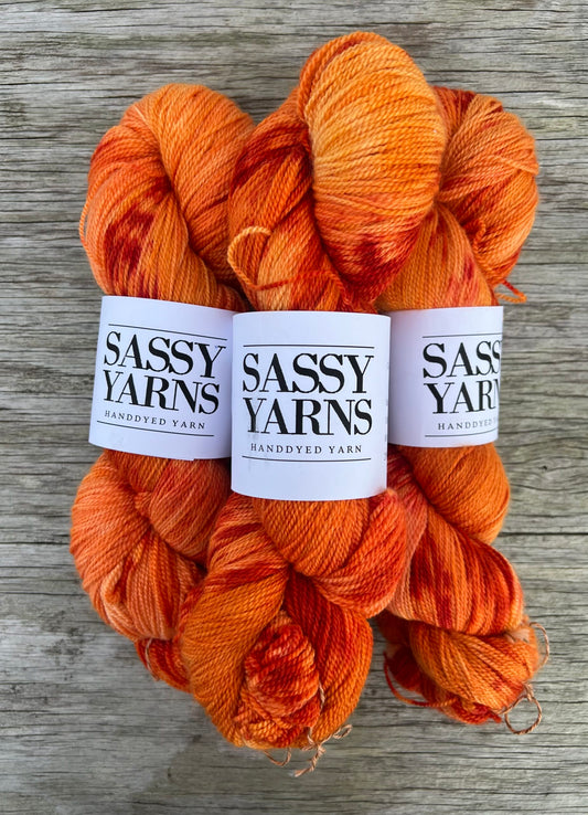 Merino lace - Orange Ild