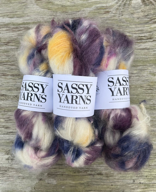 Chunky/fed Mohair - Blommer