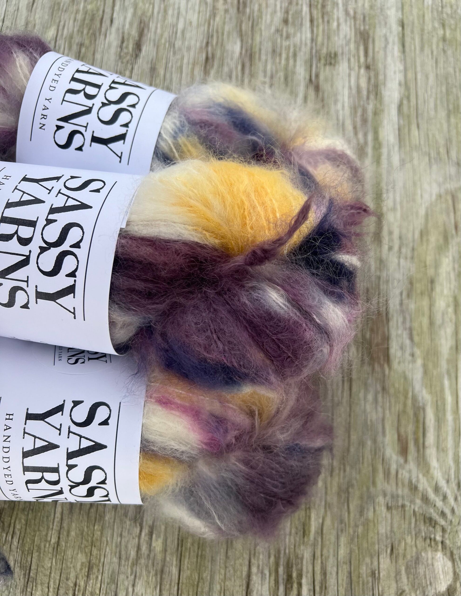 Chunky/fed Mohair - Blommer - View 2