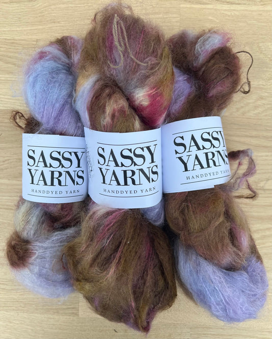 Chunky/fed Mohair - Blomme i Madeira