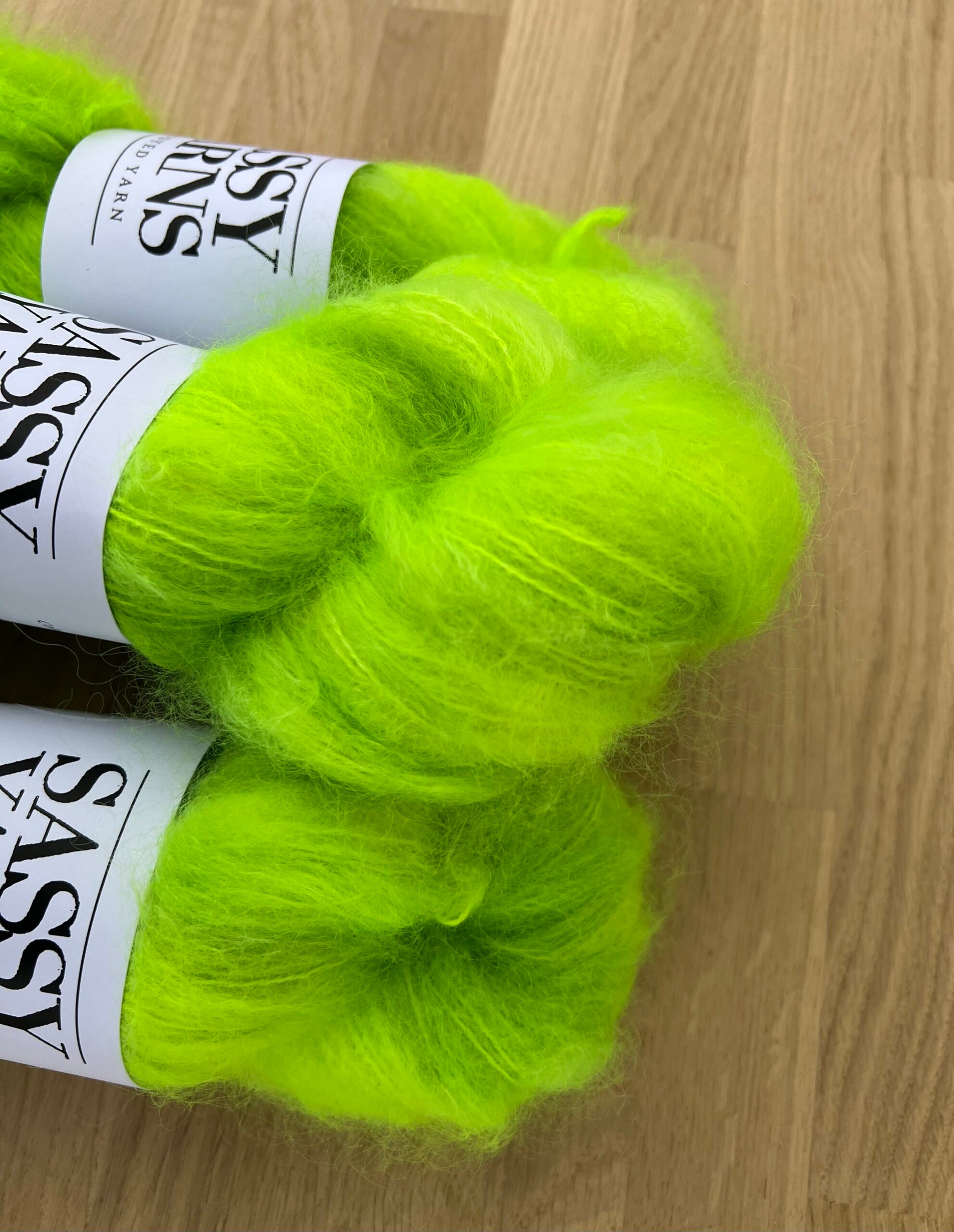 Chunky/fed Mohair - Sure æbler - View 2