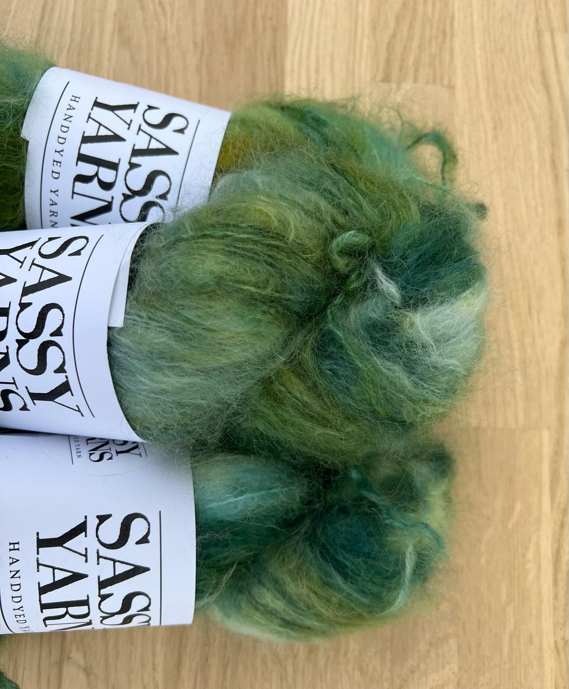 Chunky/fed Mohair - Søgræs - View 2