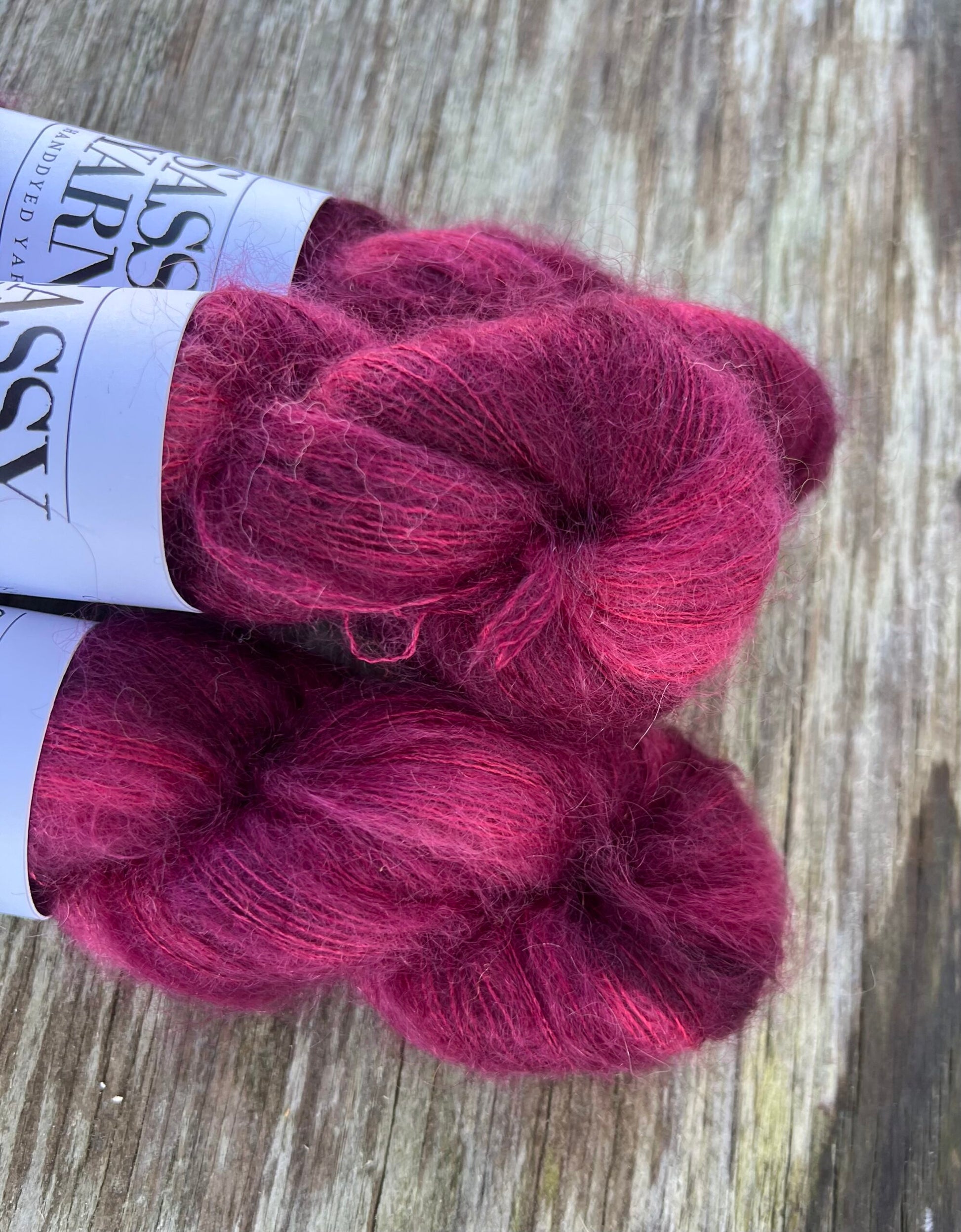 Kid silk mohair - Rødvin - View 2