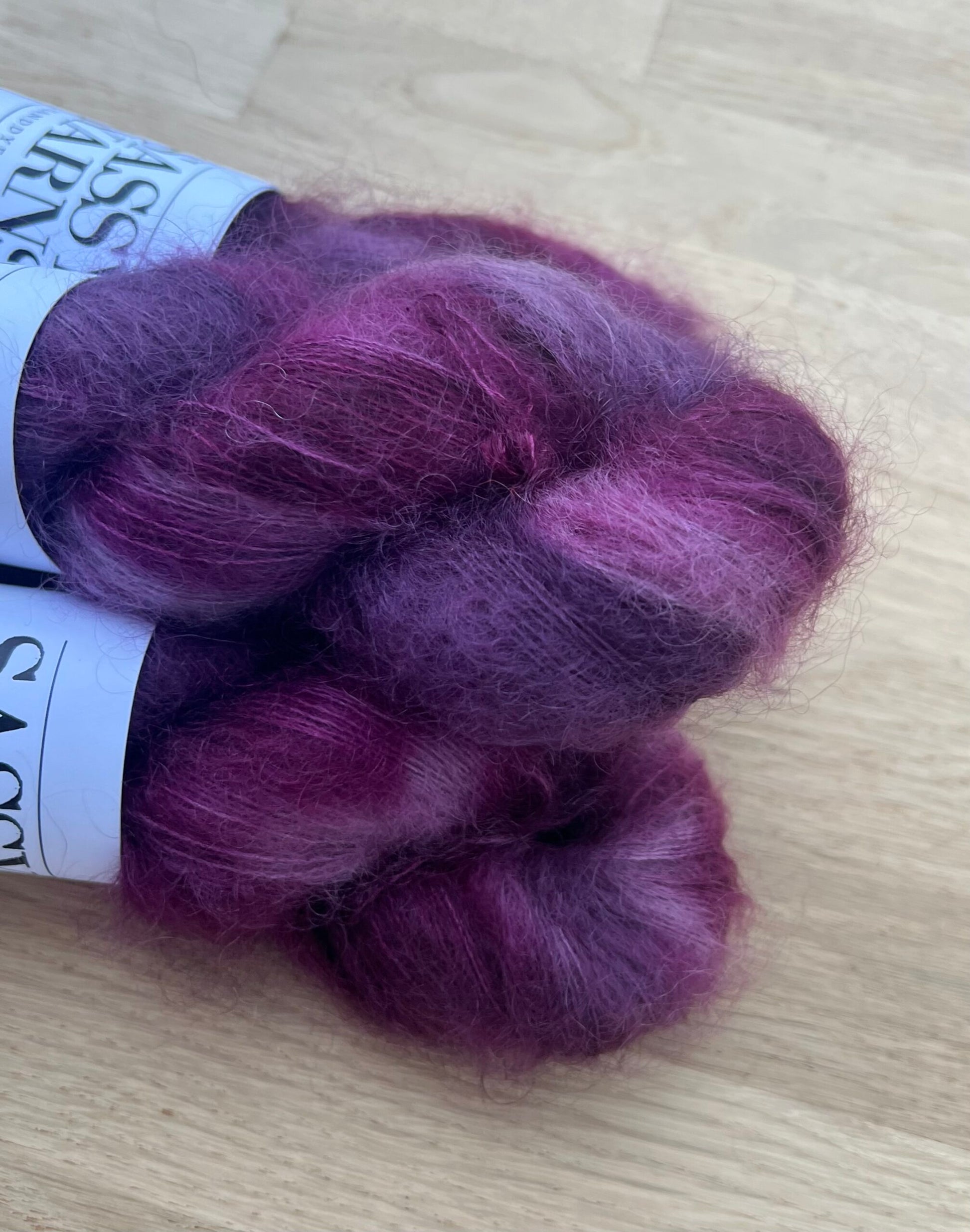 Kid silk mohair - Auberginer - View 2