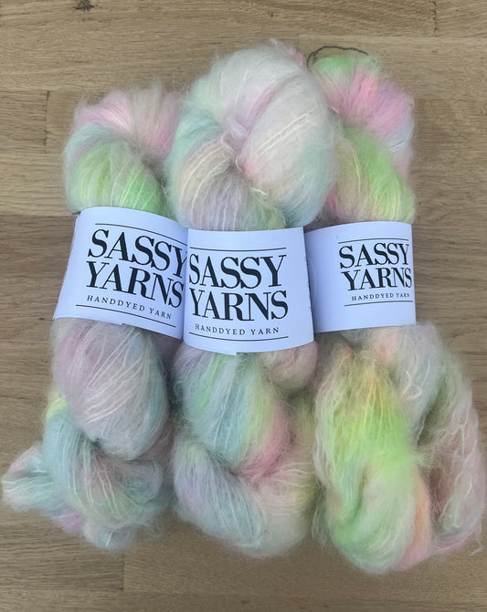 Chunky/fed Mohair - Enhjørninge Prutter