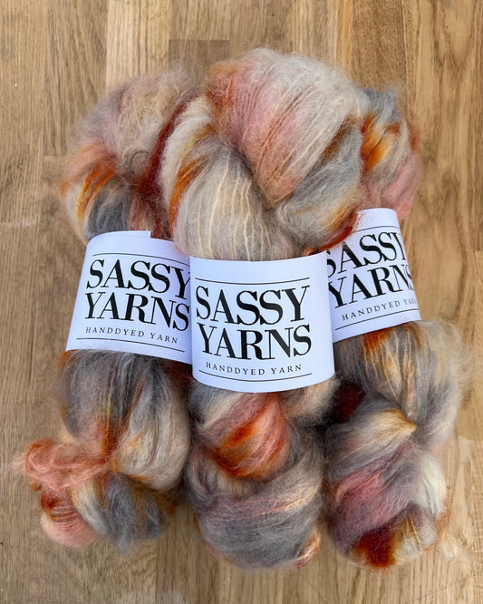 Chunky/fed Mohair - Amber