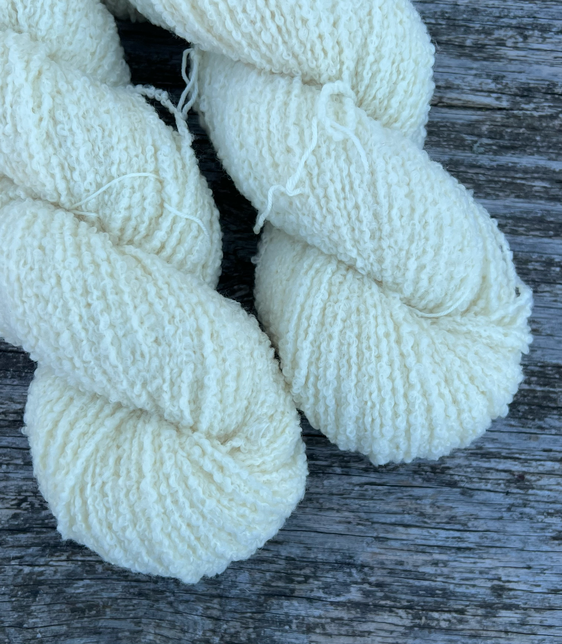 Merino Boucle - Ufarvet - View 2