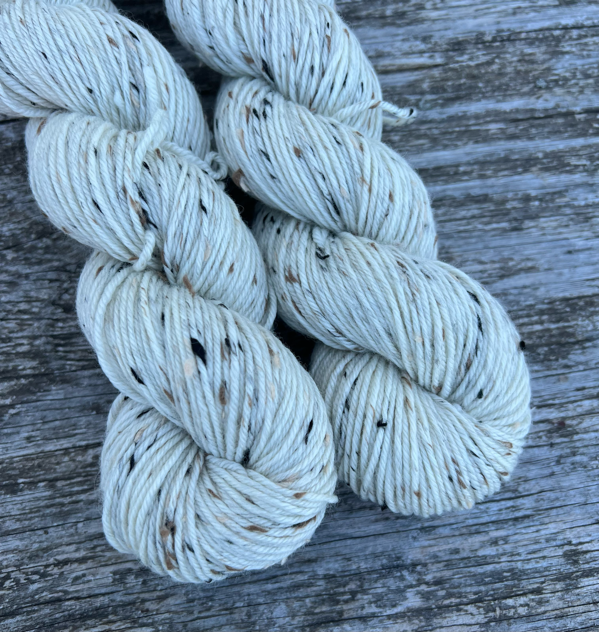 Merino Tweed ufarvet - View 2