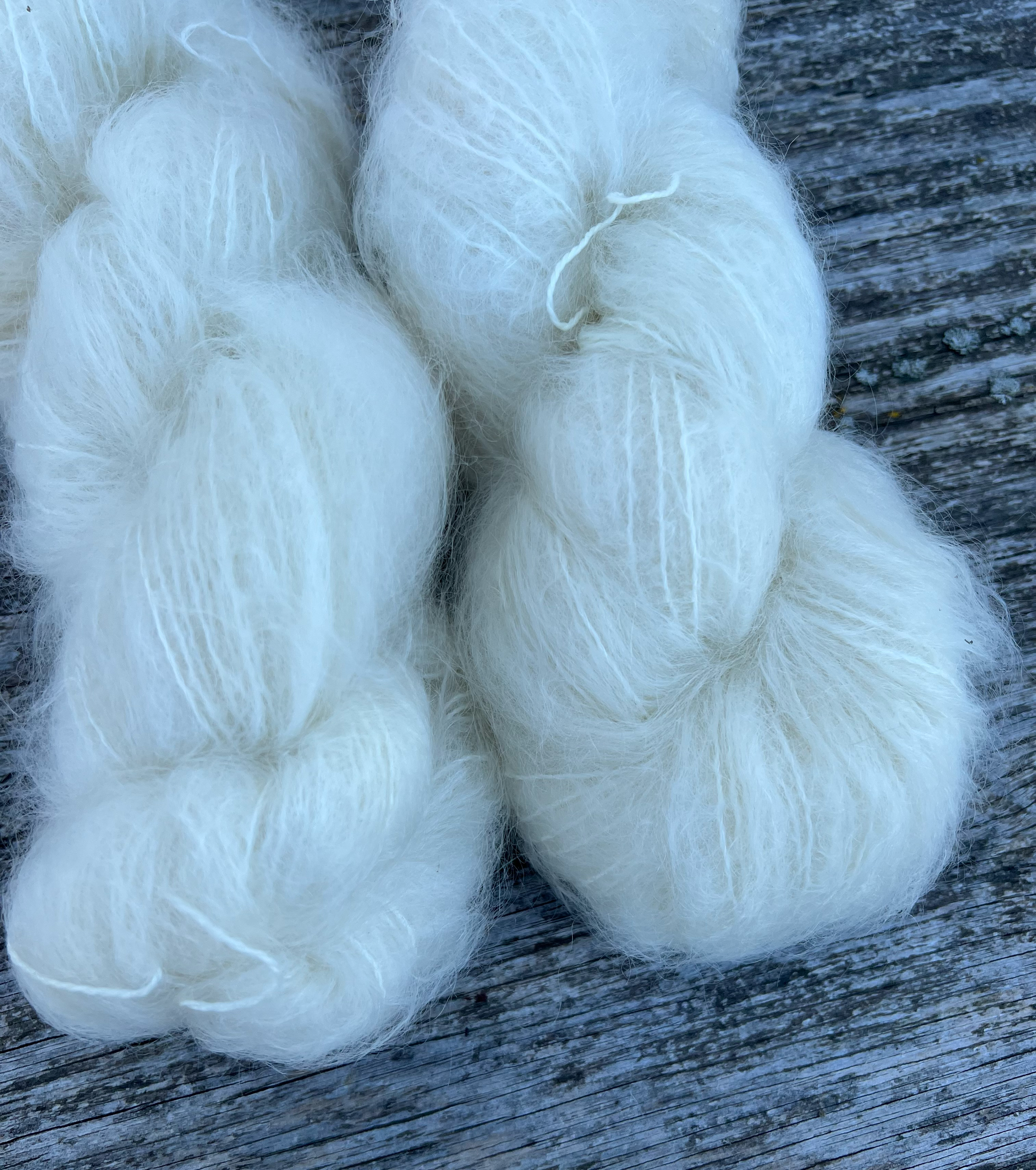 Chunky/fed Mohair - ufarvet - View 2