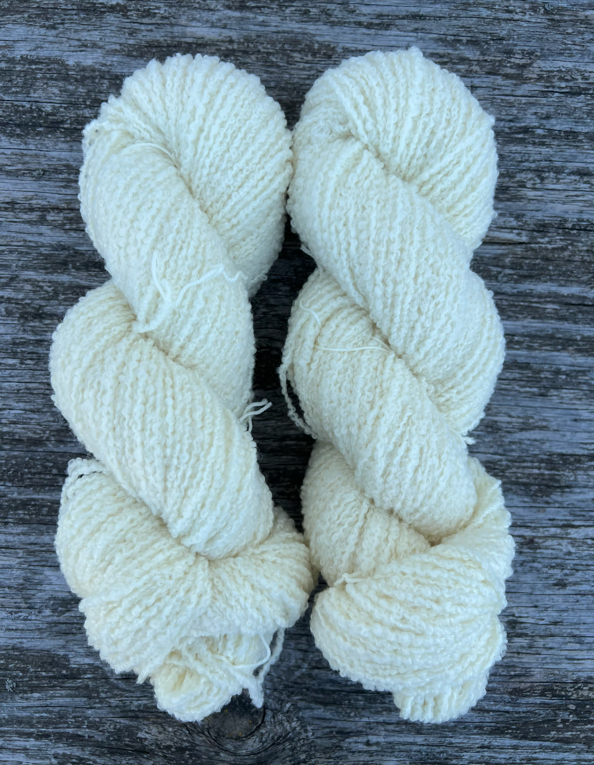 Merino Boucle - Ufarvet